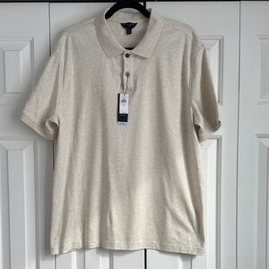 Banana Republic Light Tan Polo Shirt XL Tall NWT